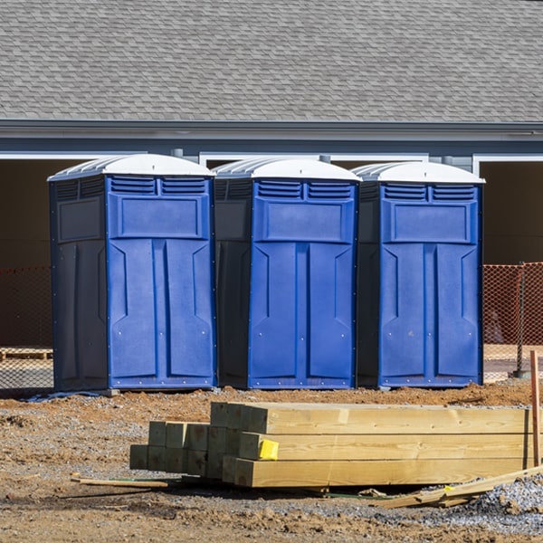 is there a specific order in which to place multiple portable restrooms in Lignite